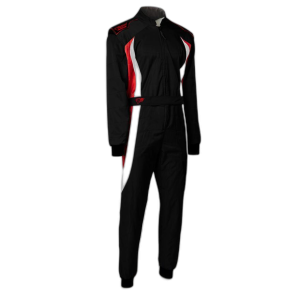 Speed Detroit HS-3 Kartoverall Zwart-Wit-Rood