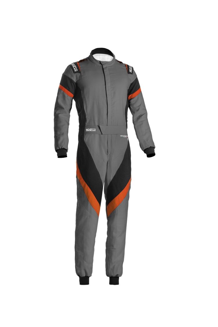 Sparco Victory Raceoverall Donkergrijs Zwart Oranje