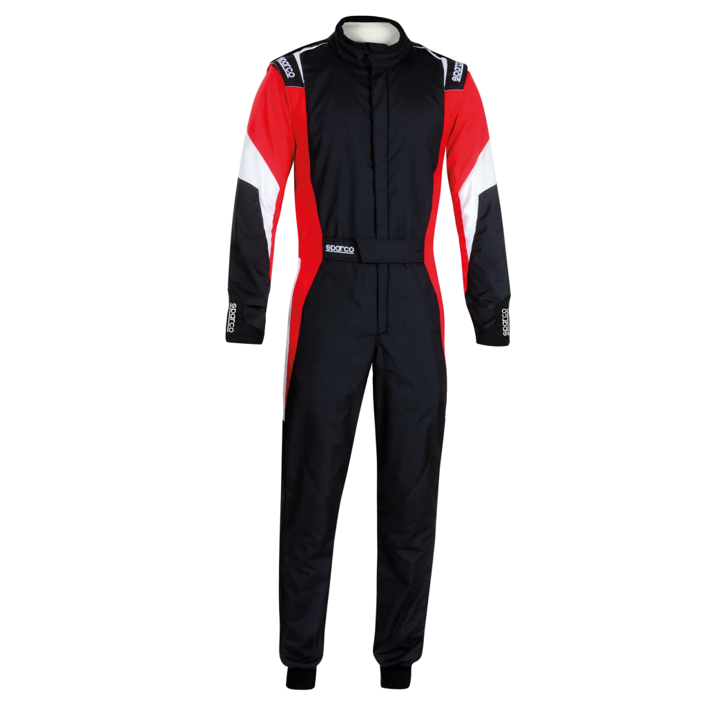 Sparco-Competition-Race-overall-Zwart-rood-Wit