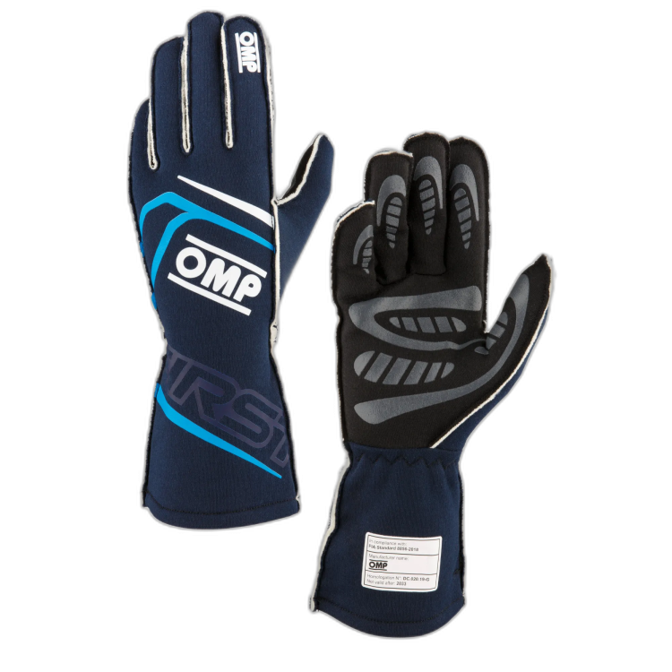 OMP First Blauw Racehandschoenen