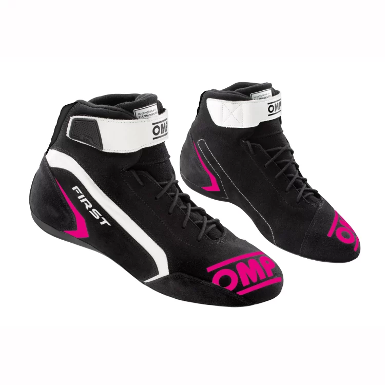 OMP First Zwart-Roze Raceschoenen