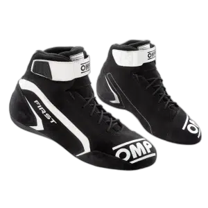 OMP First Zwart-Wit Raceschoenen