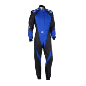 OMP KS-3X Zwart-Blauw kart overall