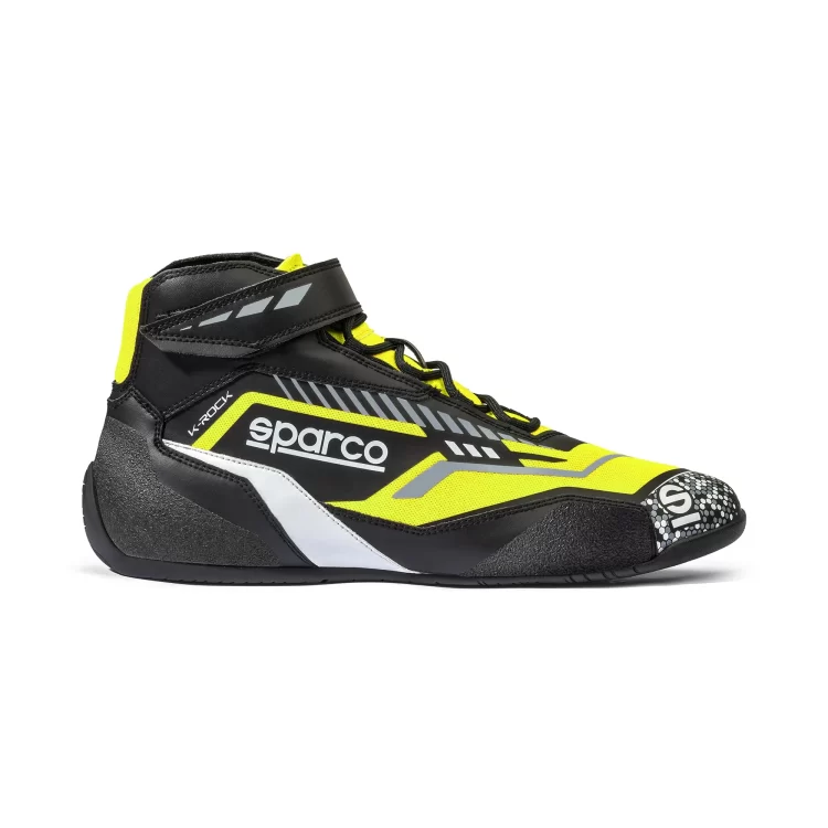 Sparco K-Rock Zwart-Geel Kartschoenen