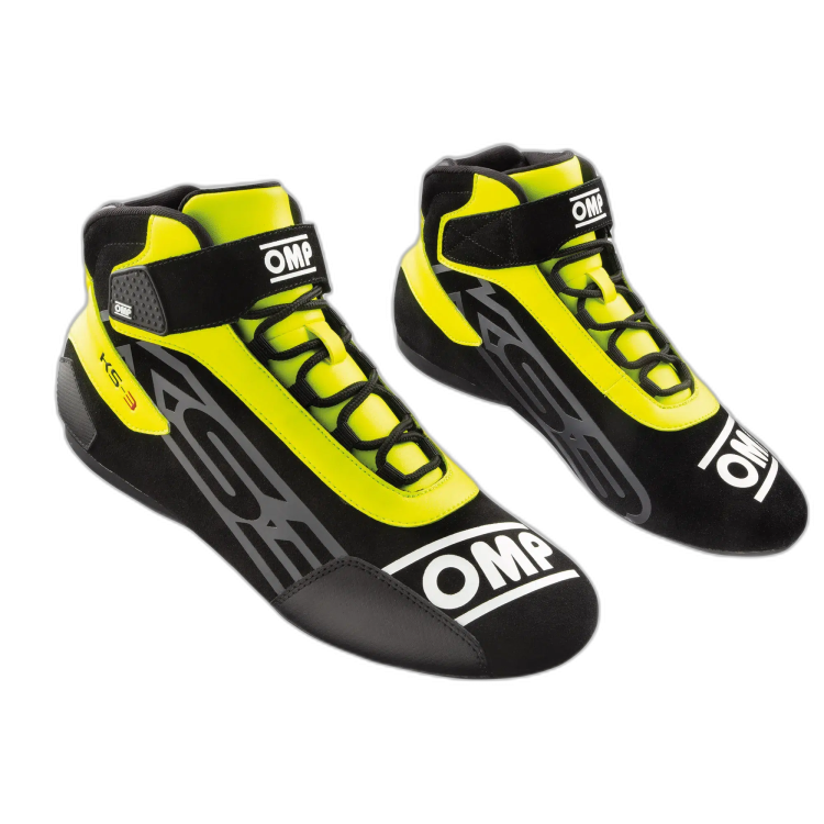 OMP KS-3 Kartschoenen Zwart-Geel